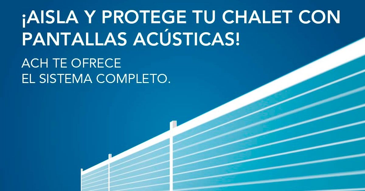 Insonorización de chalets con pantallas acústicas